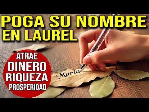 PON 1 HOJA DE LAUREL CON TU NOMBRE DENTRO DE TU BILLETERA  y VERÁS UN MILAGRO FINANCIERO!