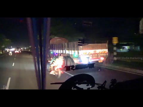 Spot the mistake | Heavy Chase & Overtaking Multiple Multi Axle trucks on Highway | Lady Bike Driver