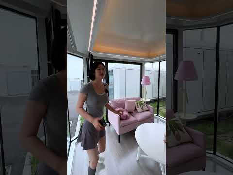 Immersive experience space capsule hotel #etonghouse #spacecapsulehouse #prefabhouse #tinyhouse