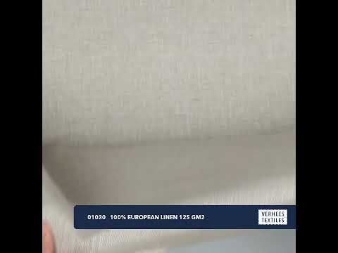 EUROPEAN FLAX LINEN 125 GM2 OFF-WHITE / NATURAL (youtube video preview)