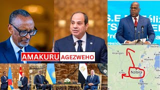 PRES.TSHISEKEDI KU GITUMA AMASEZERANO YA WASHİNGTON GACYE| UMUBANO WIHARIYE HAGATI YA MISIRI &RWANDA