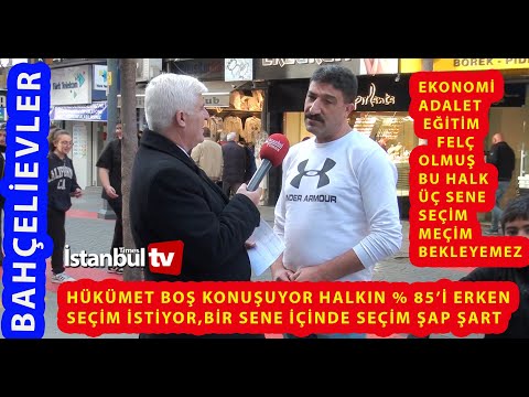 (SAYAÇLI)HÜKÜMET NE DERSE DESİN,HALKIN % 85'İ ERKEN SEÇİM İSTİYOR, KİMSE BU TALEBE DAYANAMAZ...