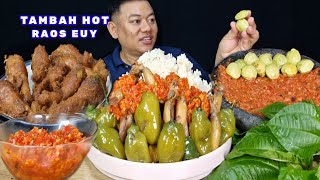 NGEUNAH SEMAKIN HOT ⁉️ MAKAN TUMIS CABE GENDOT CUMI ASIN LALAPAN JENGKOL MENTAH SAMBEL TERASI 