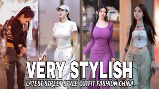 Beautiful chinese girls street fashion EP 2  latest trendy outfit