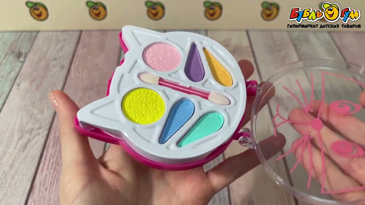 Набор косметики Котёнок тени для век с аппликатором - видео