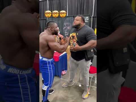 @ndo_champ kicks fries out of  @irregular_ strength 😂😂#fitness #shorts #california #bodybuilding