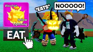 Eating the RAREST LIMITED Blox Fruits in Front of SCAMMERS