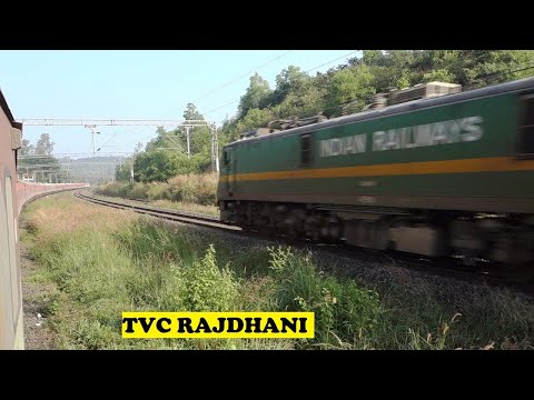 WAG9 Duronto Zip Balli + WAP1 Screech Ankola | TVC Rajdhani Stop For 2 Konkan Crossing & Loop Kumta