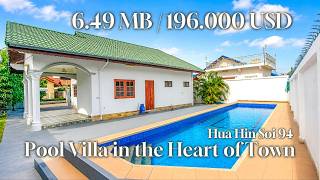 Hua Hin Soi 94 - 3 Bedroom Pool Villa in the Heart of Town