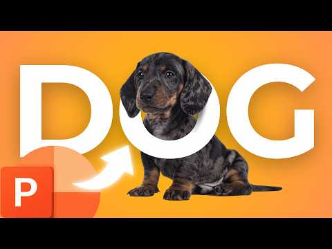 How to Make IMAGES POP out of TEXT in PowerPoint - Easy Tutorial