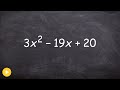 Factoring Quadratic Expressions and Concepts