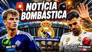 🚨 BOMBA NO REAL MADRID! Nico Paz TOMA DECISÃO SURPREENDENTE e Ceballos SE DESPEDE!