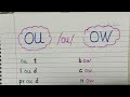 Understanding 'OU' and 'OW' Usage