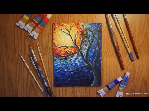 Van Gogh Style Painting with Acrylics - YouTube