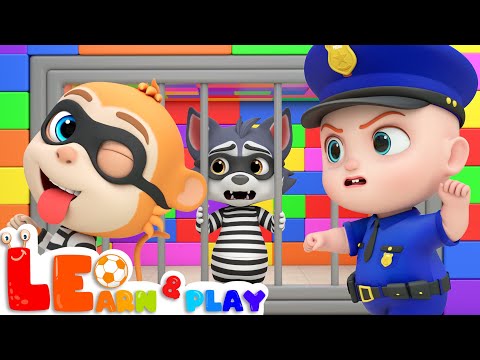 Baby Police Officer Chase Thief 👮‍♂ Stranger In Prison | Kids Songs | Learn & Play with Leo