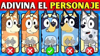 Adivina Los NUEVOS Personajes De BLUEY😀❤️Bluey💙Bingo❤️Socks💙Chilly❤️Bandit🥰Mackenzie🐶Adivina La Voz🎶
