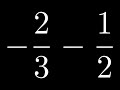 Operations with Fractions and Mixed Numbers