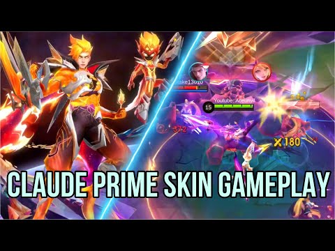 ရှယ်မိုက်တဲ့ Claude Prime Skin ကြီးရဲ့ Effect ဘာညာ Gameplay 🤩