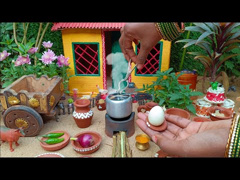 Mini Pressure Cooker Egg Biryani | Easy Egg Biryani | Miniature Cooking | Miniature housewife