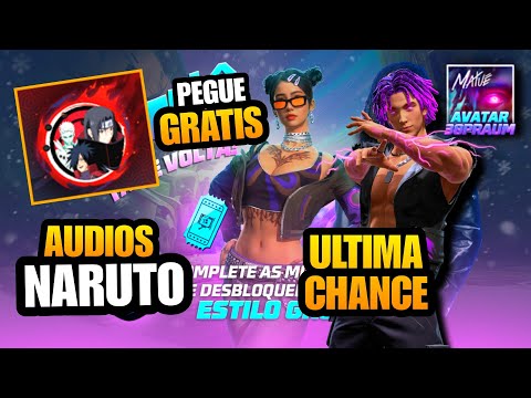 EVENTO SURPRESA DO MATUE! NOVOS AUDIOS NARUTO, RECARGA EM GRUPO DE VOLTA E MAIS NOVIDADES FREE FIRE