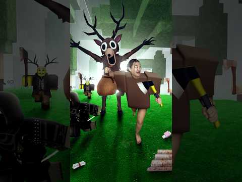 99 nights in the forest in REAL LIFE 🦌🌳 #roblox #photoidea #99nightintheforest