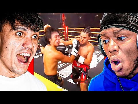 YouTubers React To FaZe Jarvis KNOCKING OUT Michael Le
