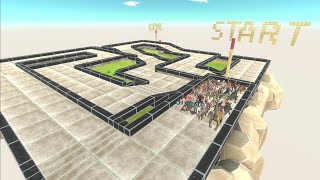 ARBS Speed Race. A compact course with many corners! | Animal Revolt Battle Simulator
