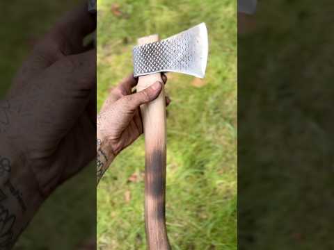 Forging a hatchet out of an old farrier rasp🔥 #blacksmith#farrier#forge#forging#handmade#hatchet
