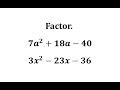 Factoring Trinomials and Their Verification