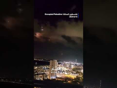 Dozens of Iranian missiles hit occupied Palestine