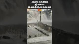 Thirparappu Falls | Water pouring over the barriers | Heavy rain | Flood | Sun News
