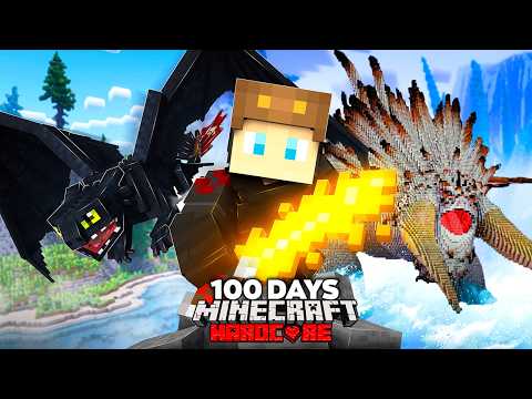 I Survived 100 Days as HICCUP in HARDCORE Minecraft