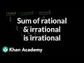 Rational and Irrational Number Concepts