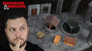 DIY miniature stuff for D&D - a wine rack, a well, a fountain, and more!