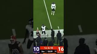 Sheduer Sanders completes his first NFL pass