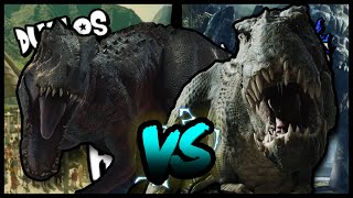 INDOMINUS REX VS VASTATOSAURUS REX RAP (V REX VS I REX) || #DLRH #jurassicworld  || Zigred & Mcplay