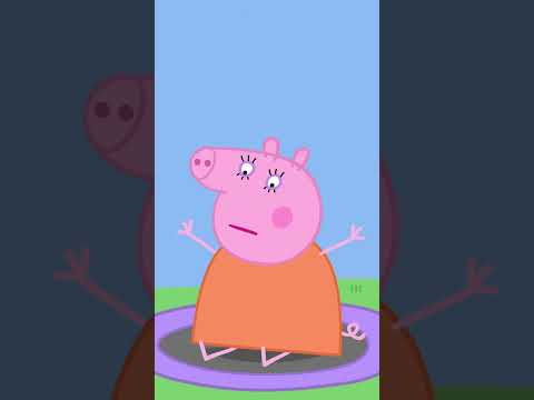 Bouncing Fun On The Trampoline #shorts #peppapig