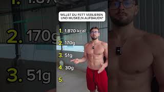 Willst du Fet verlieren und Muskeln aufbauen? #abnehmerfolg