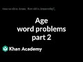 Age Relationships and Equations