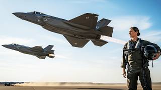 US Female F-35 Pilot at Full Speed Takeoff Before Putin’s Plane Arrives in Alaska