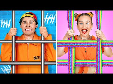 Bruder vs. Schwester hinter Gittern! *Überleben im strengsten Knast der Welt* Lustiges auf 123 GO!