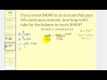 Continuous Interest and Euler's Number