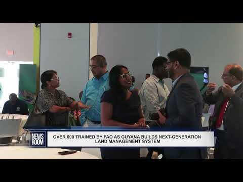 YouTube video thumbnail: Over 600 Trained By FAO As Guyana Builds Next Generation Land Management System