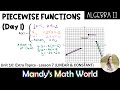 Graphing and Evaluating Piecewise Functions