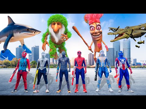 Tung Tung Tung Sahur Giant and Skibidi vs Team Spider Man | Tung Tung Tung Sahur Movie Collection #1