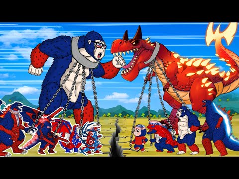 Team SPIDERMAN GODZILLA Vs Team SUPER KONG : Monsters Ranked From Weakest To Strongest?