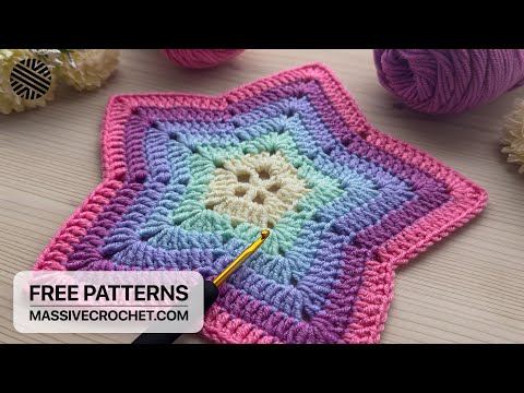 VERY EASY Crochet Pattern for Beginners! ⚡️❤️ Crochet Stitch for Star Baby Blanket