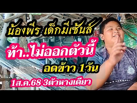 น้องพีร/เด็กมีเซ้นส์ท้า ถ้าไม่ออกตัวนี้อดข้าว1วัน 1ส.ค.68 ให้ 3ตัวหางเดียว