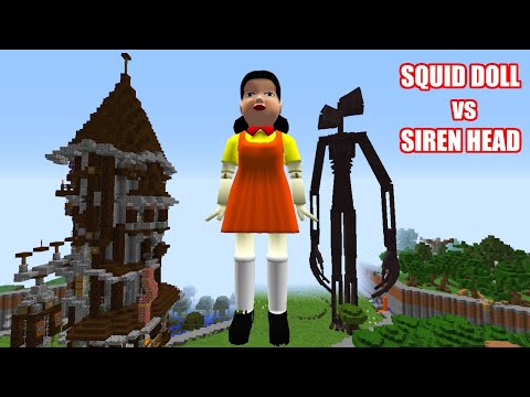 SURVIVING FROM SHIN SQUID GAME DOLL & SIREN HEAD ARRIVAL in Minecraft - Gameplay Coffin meme!