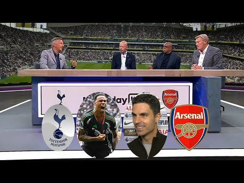 Tottenham vs Arsenal 0-1 Gabriel Magalhaes On Fire Goal💥 Mikel Arteta And Ian Wright Crazy Reaction